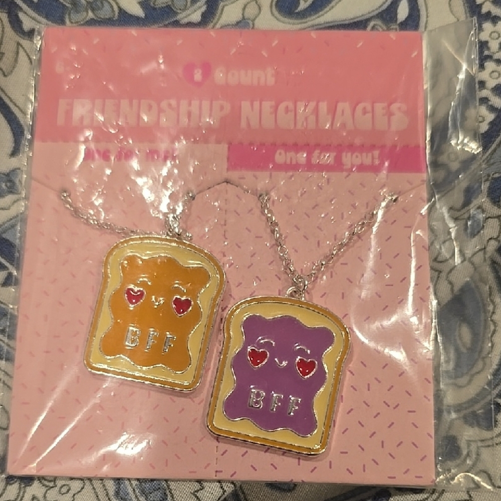 ❤️10/$13 New Peanut Butter Jelly Friendship Necklaces Valentines Day